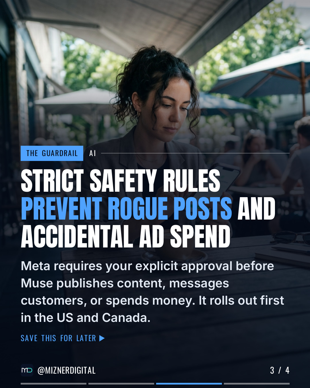 Strict safety rules prevent rogue posts and accidental ad spend
